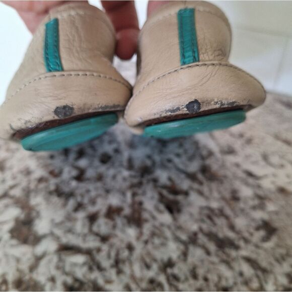 Tieks By Gavrieli Leather Ballet Flats Ivory Cream Women's Size 9 - Picture 5 of 12